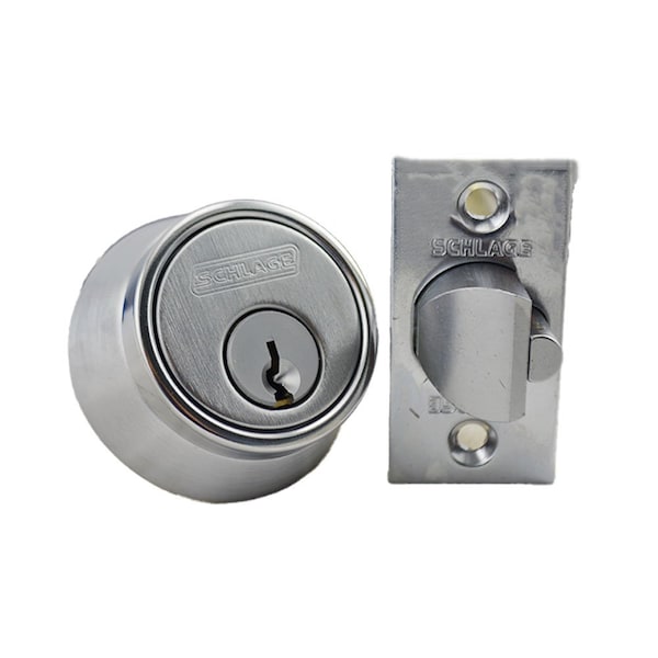 Schlage Commercial B250P626 Single Cylinder 6 Pin Deadlatch Deadbolt C Keyway 12103 Latch 10001 B250P626 - main